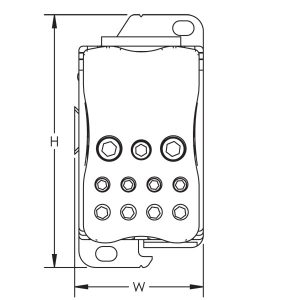 Jednopolni distributivni blok 400A 569050